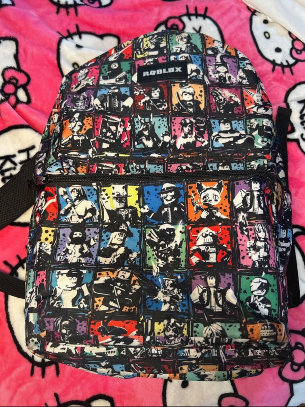 Roblox Multicolor Graphic Backpack for Men
